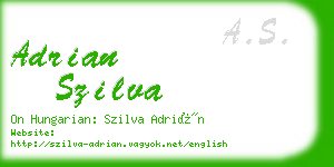 adrian szilva business card